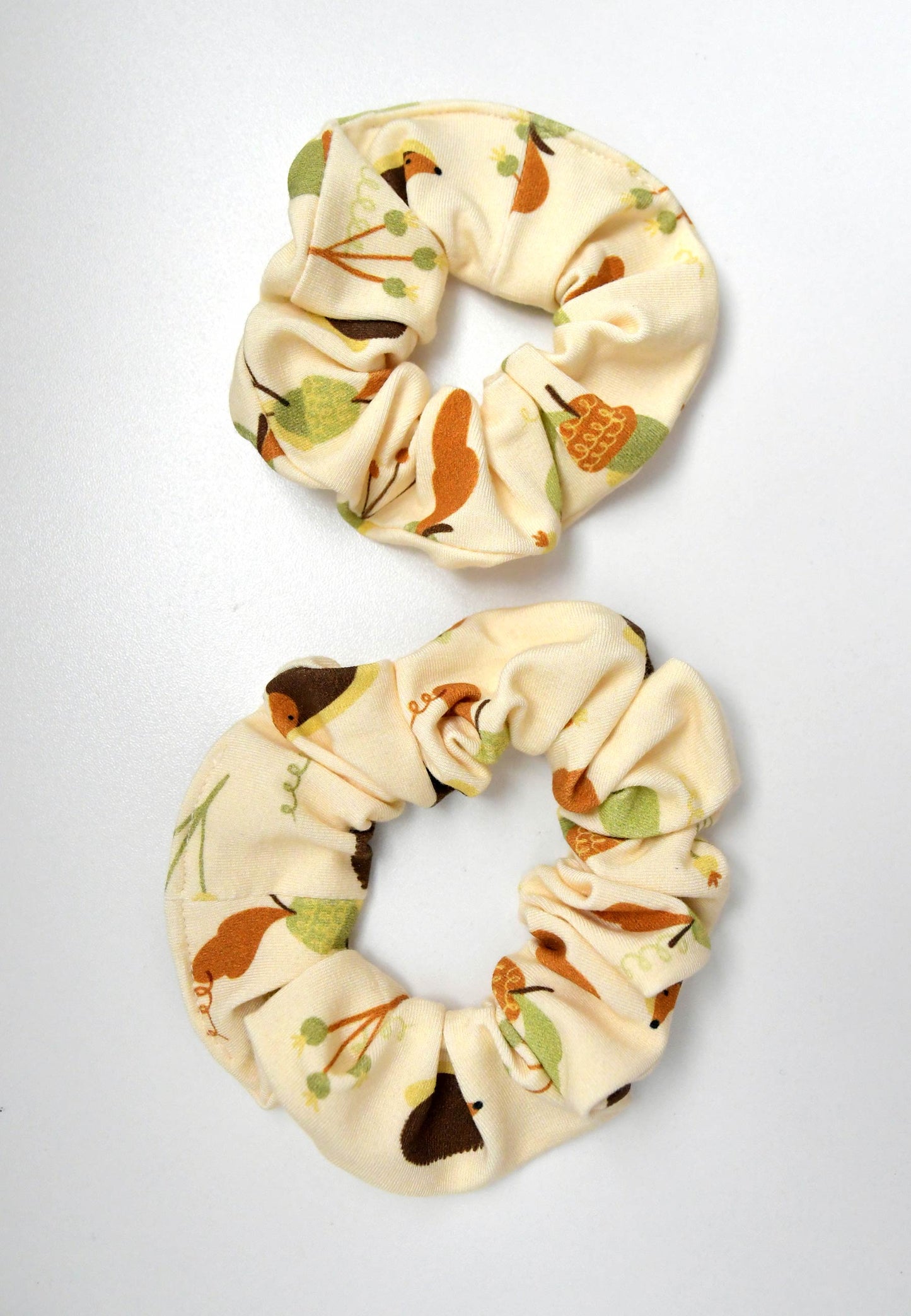 Chouchou (scrunchie) in bambù - Ricci - Palloncino blu