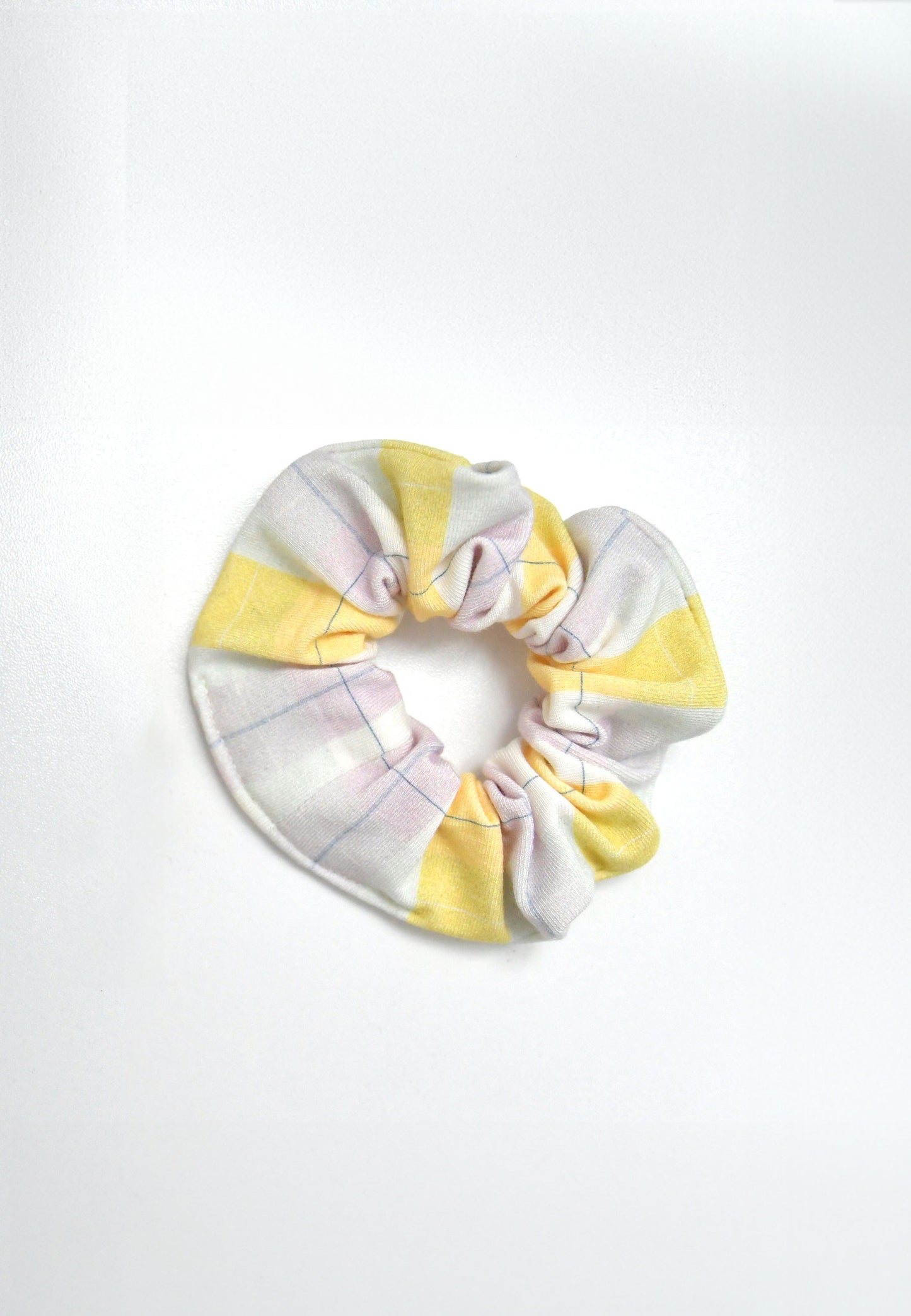 Chouchou (scrunchie) in bambù - Tartan PB - Palloncino blu