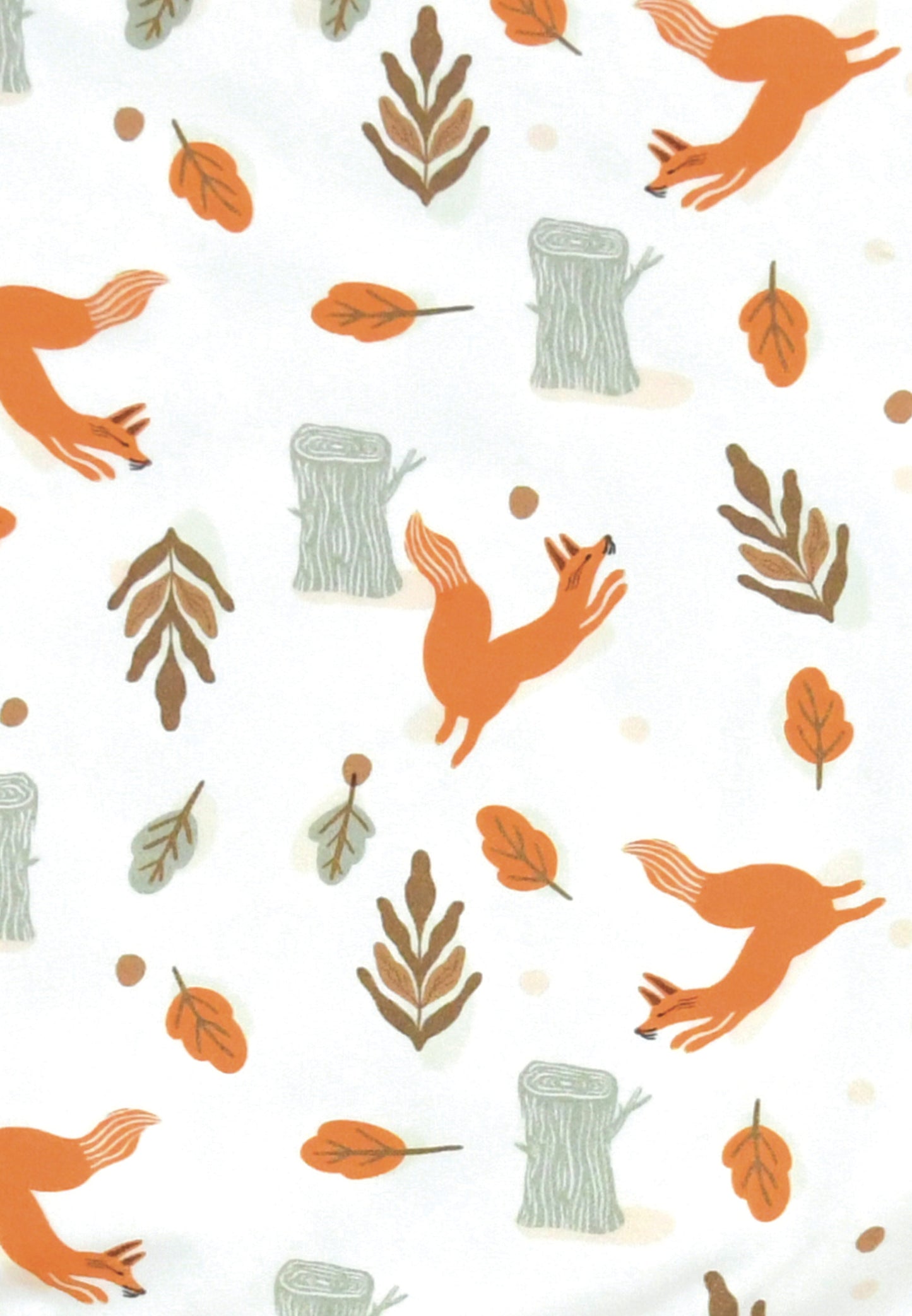 Tutina con zip in bambù - Volpi - Palloncino blu