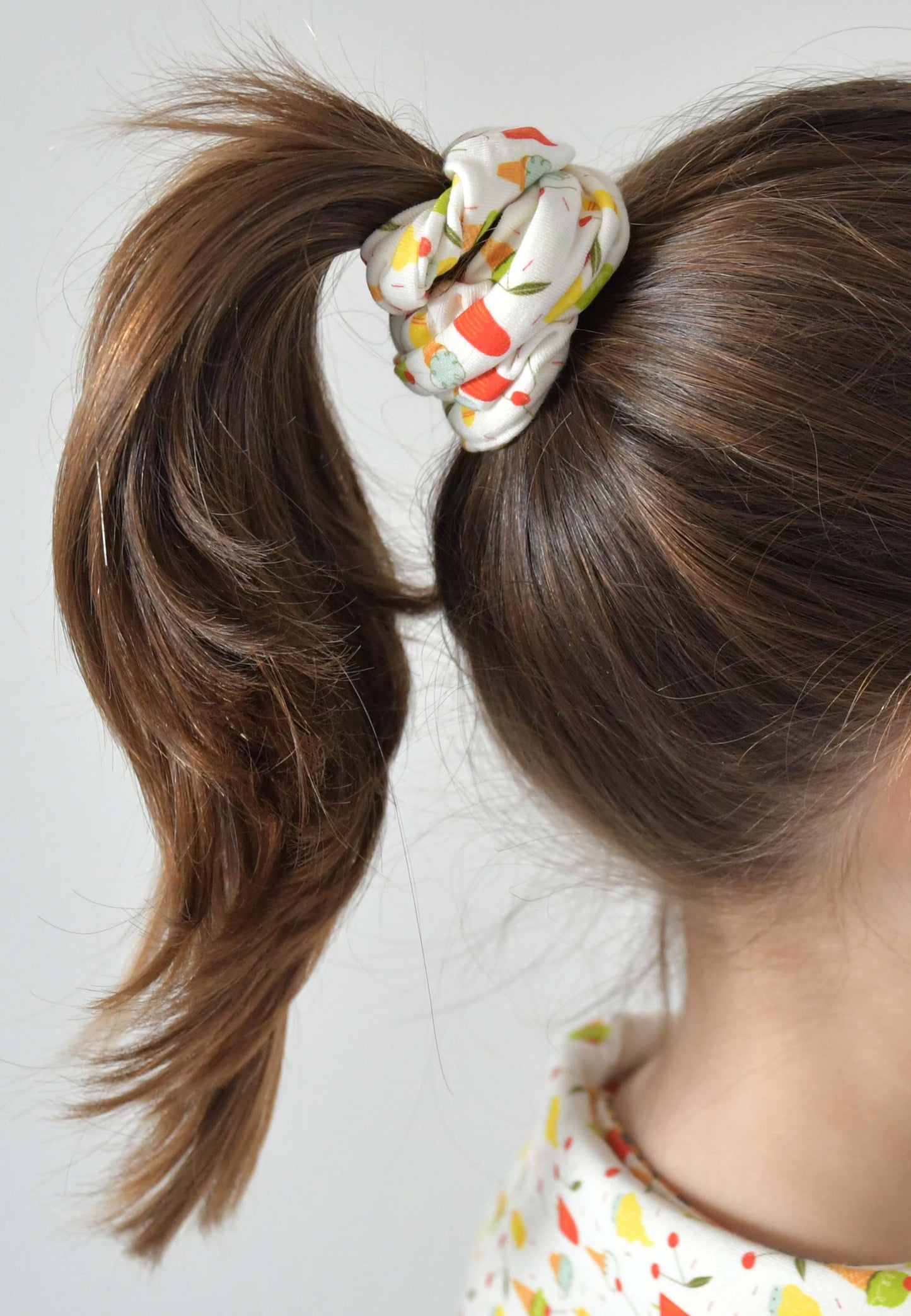 Chouchou (scrunchie) in bambù - Gelatini - Palloncino blu