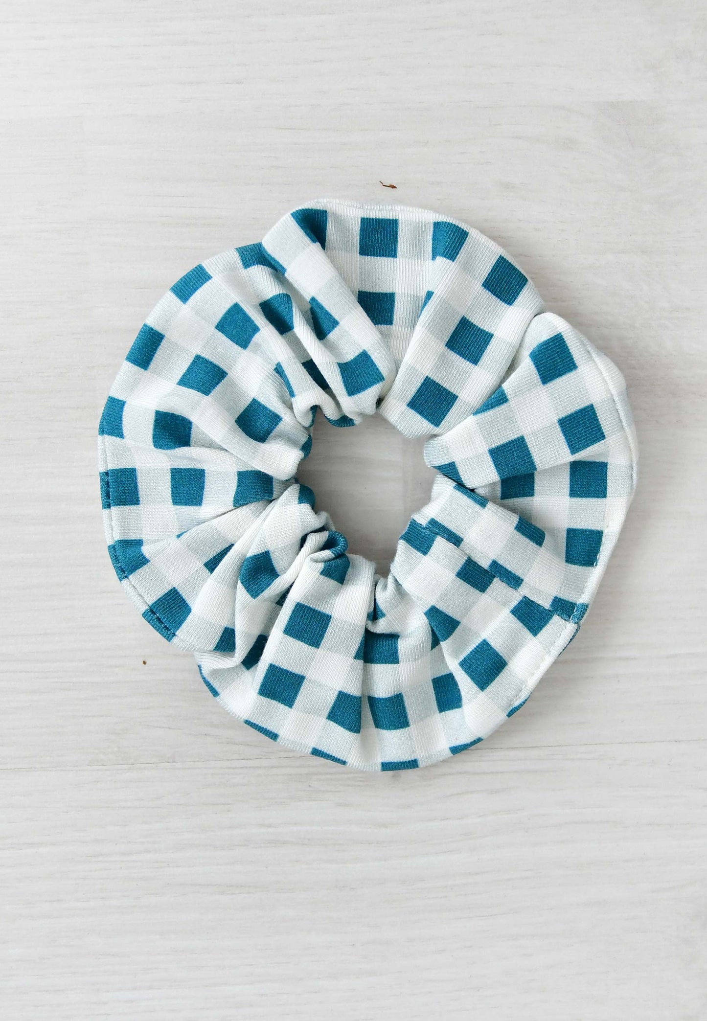 Chouchou (scrunchie) in bambù - Abete - Palloncino blu