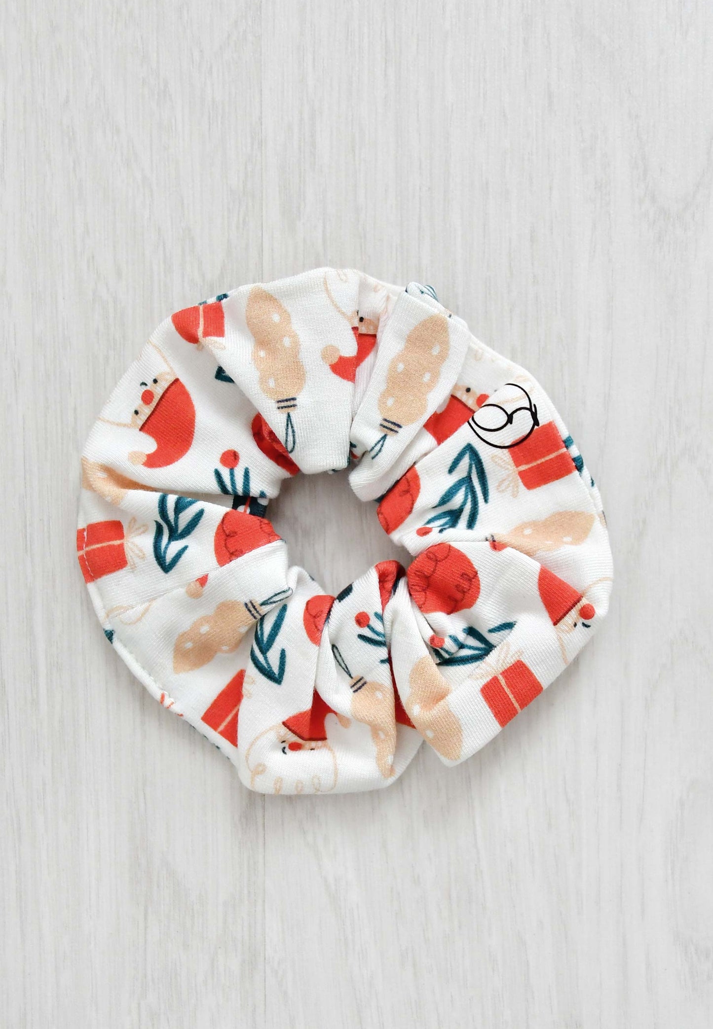 Chouchou (scrunchie) in bambù - Magia del Natale - Palloncino blu