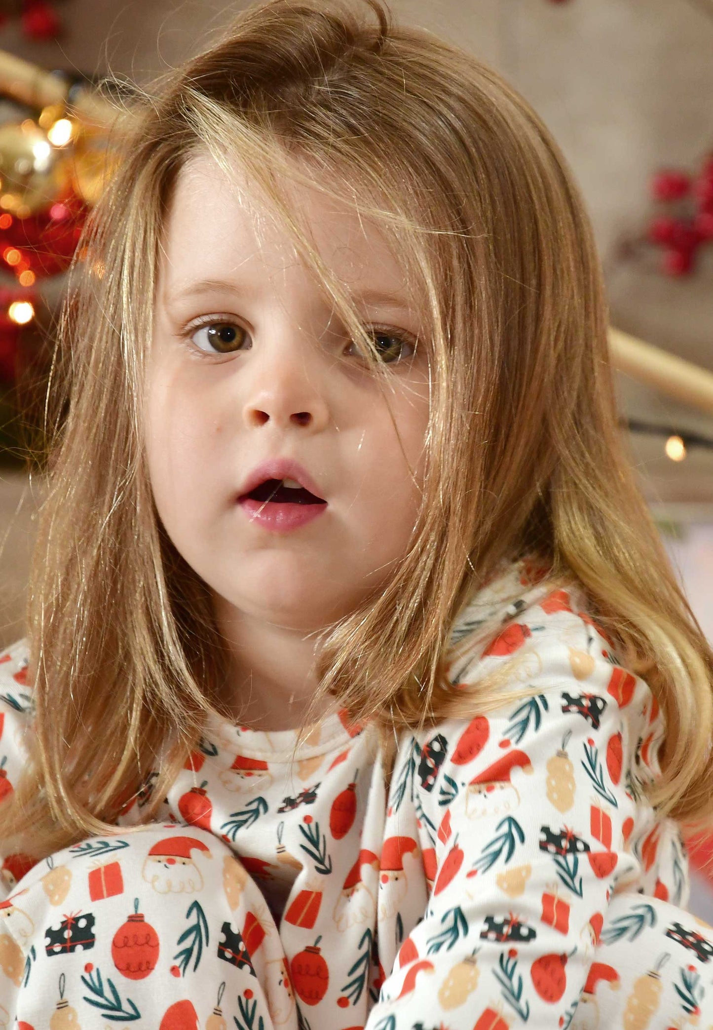 Pigiama due pezzi in bambù - Magia del Natale - Palloncino blu