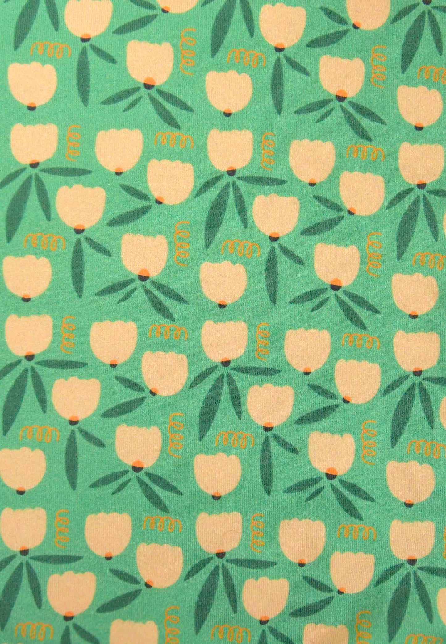 Tutina con zip in bambù - Tulipani  - Palloncino blu