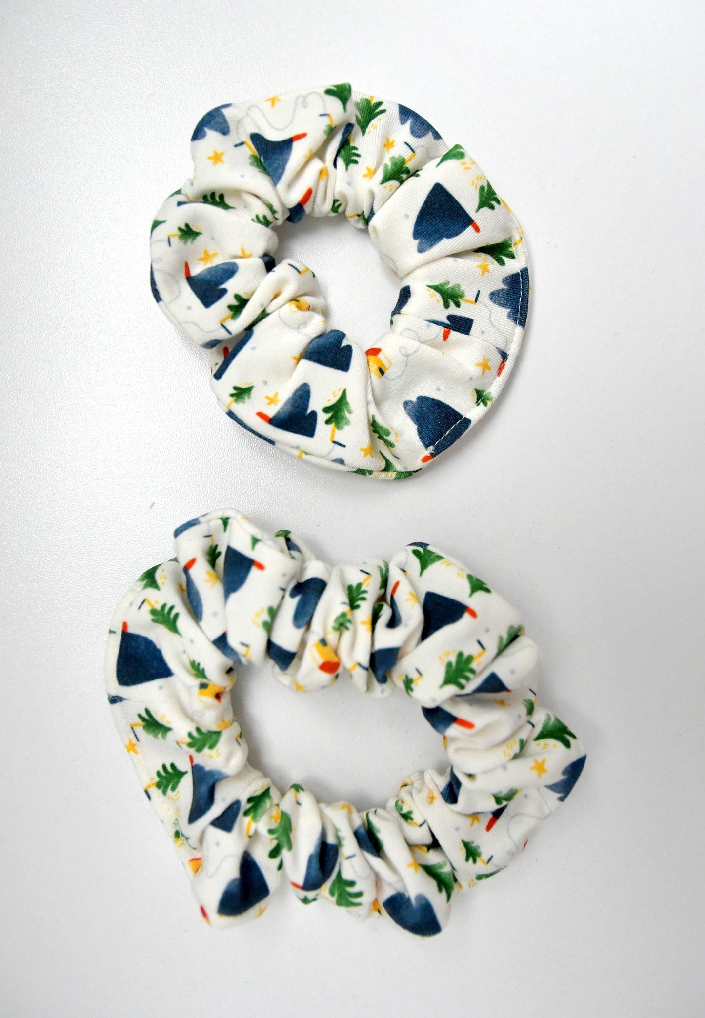 Chouchou (scrunchie) in bambù - Alpina - Palloncino blu
