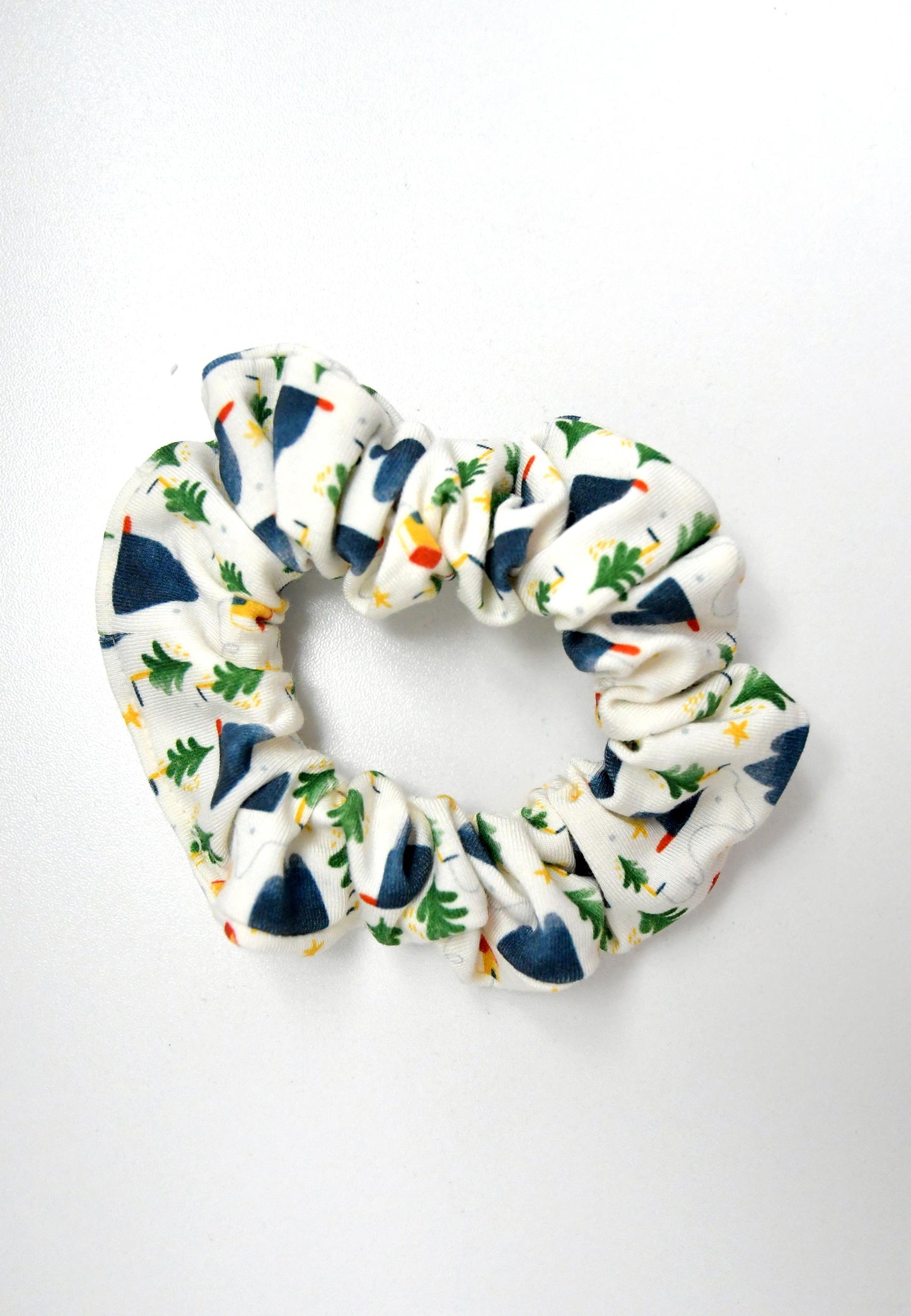 Chouchou (scrunchie) in bambù - Alpina - Palloncino blu