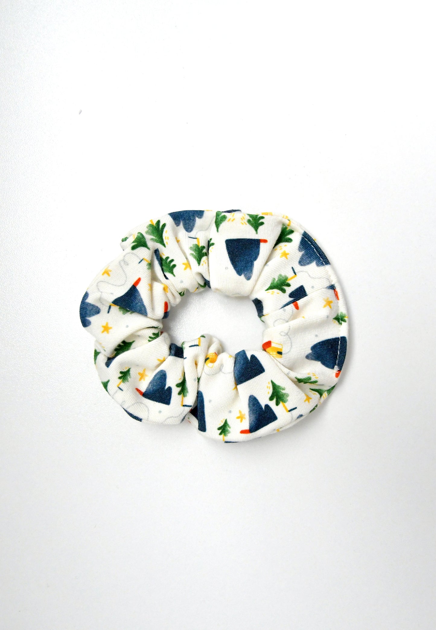 Chouchou (scrunchie) in bambù - Alpina - Palloncino blu