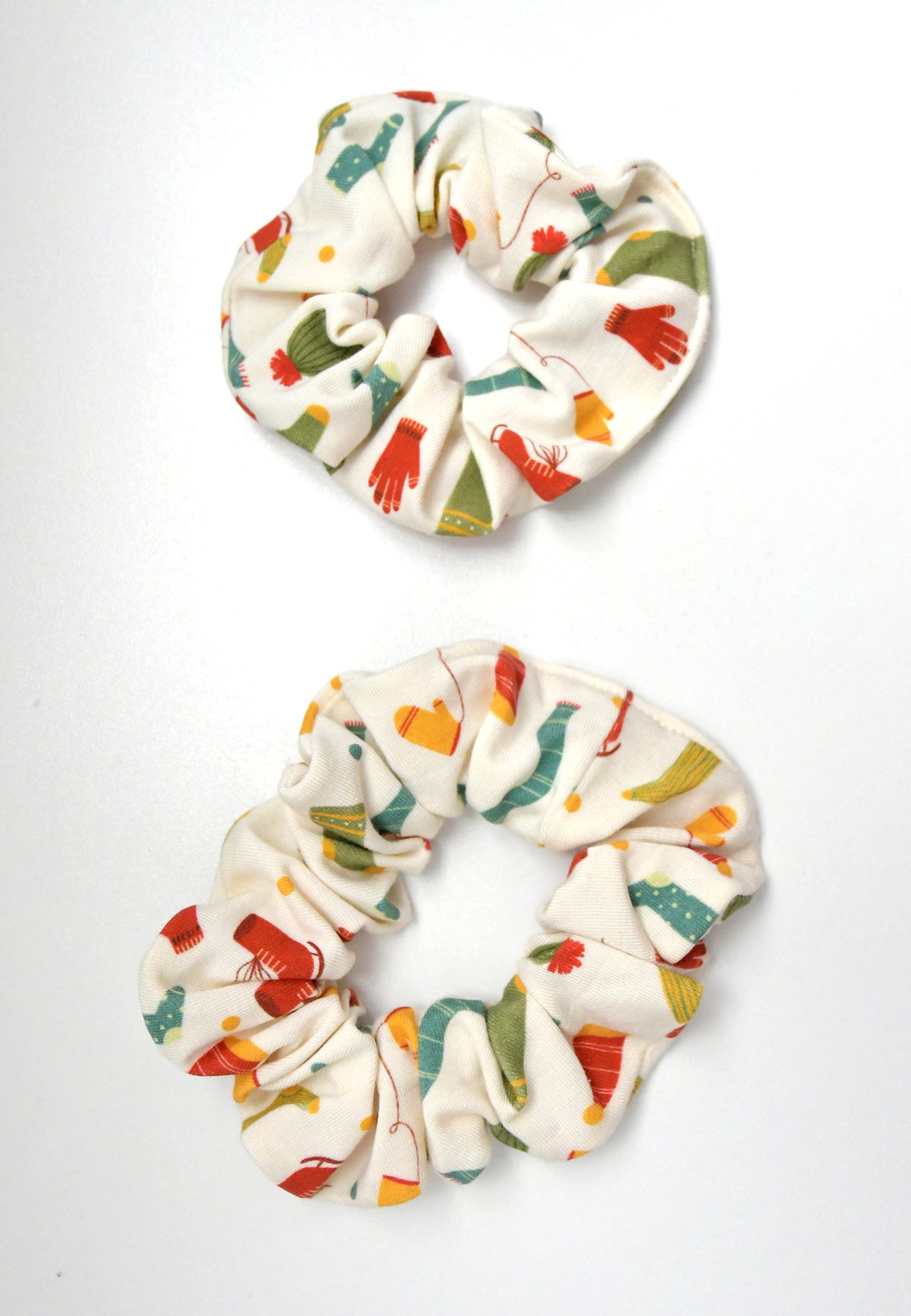Chouchou (scrunchie) in bambù - Brrr che freddo! - Palloncino blu