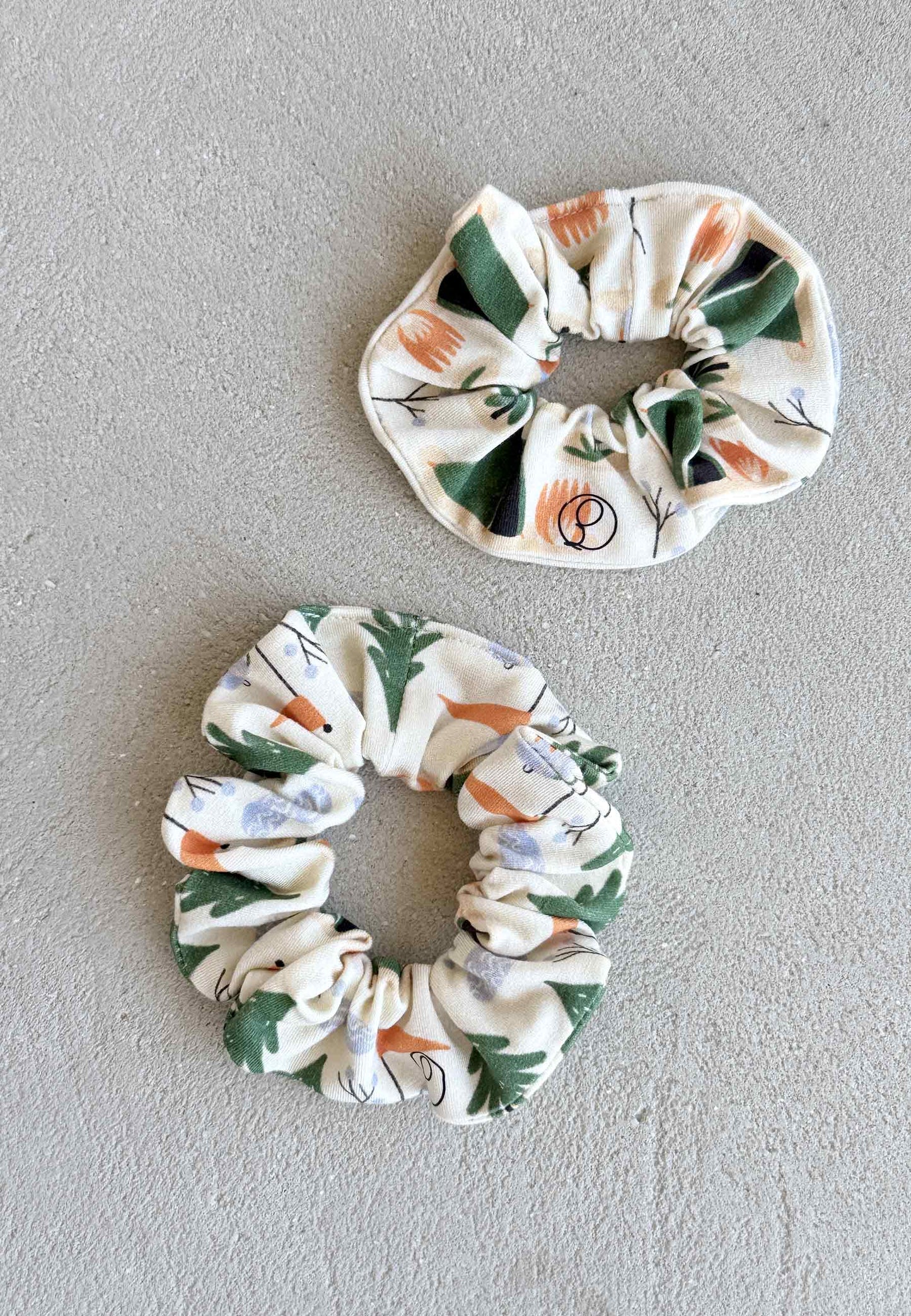 Chouchou (scrunchie) in bambù - In tenda - Palloncino blu