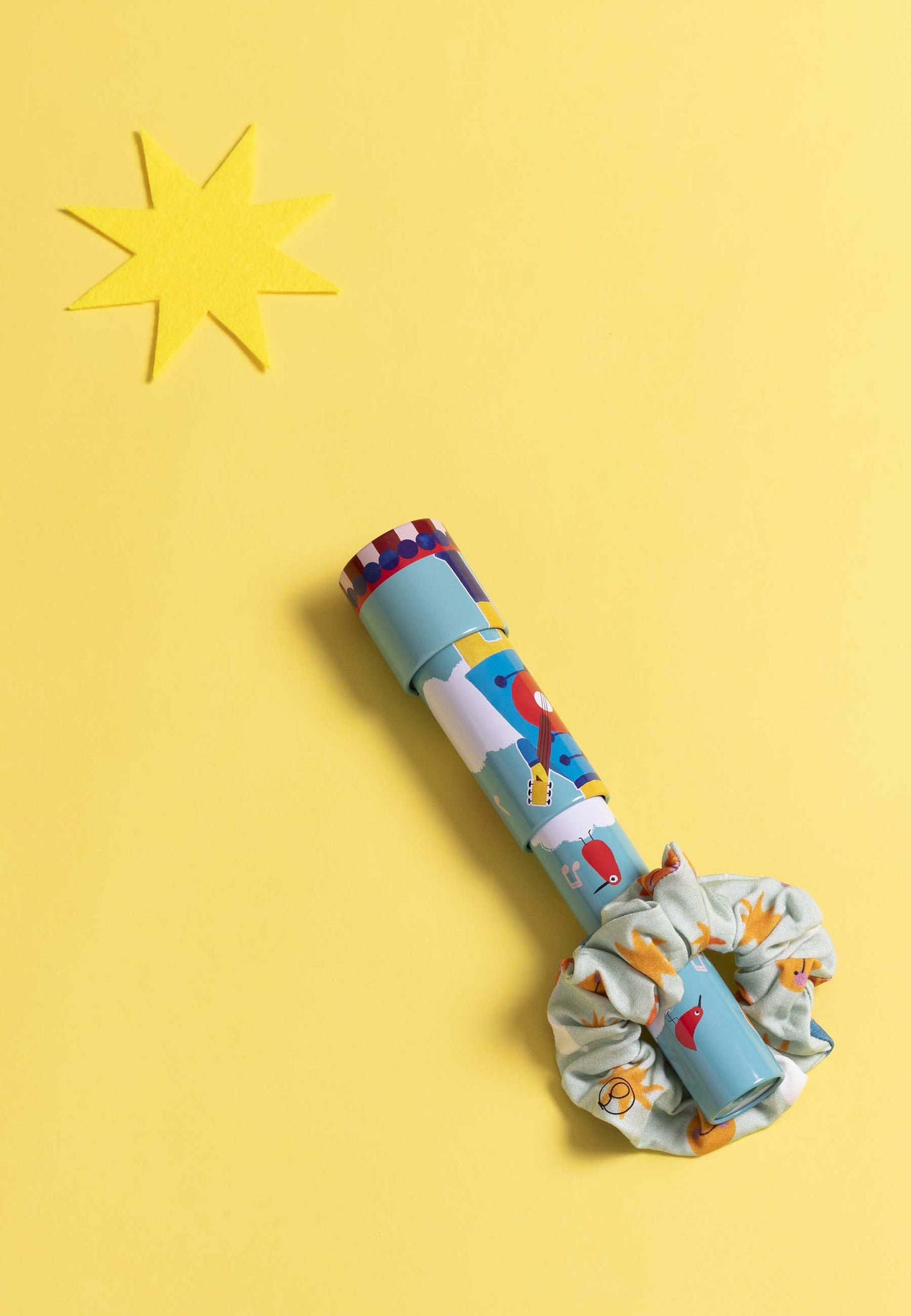 Chouchou (scrunchie) in bambù - Spaziale! - Palloncino blu