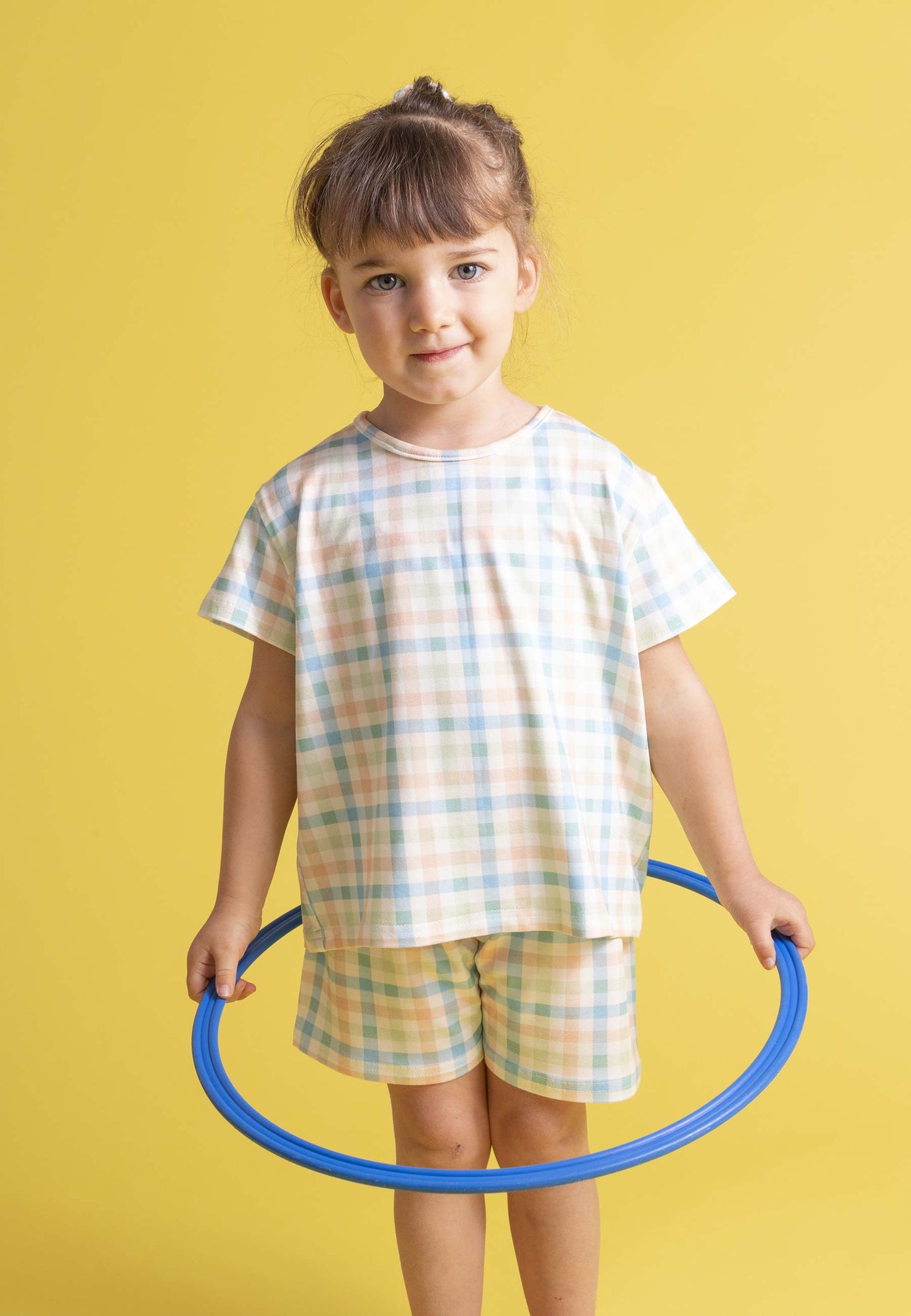 Pigiama due pezzi in bambù - Sunny picnic - Palloncino blu