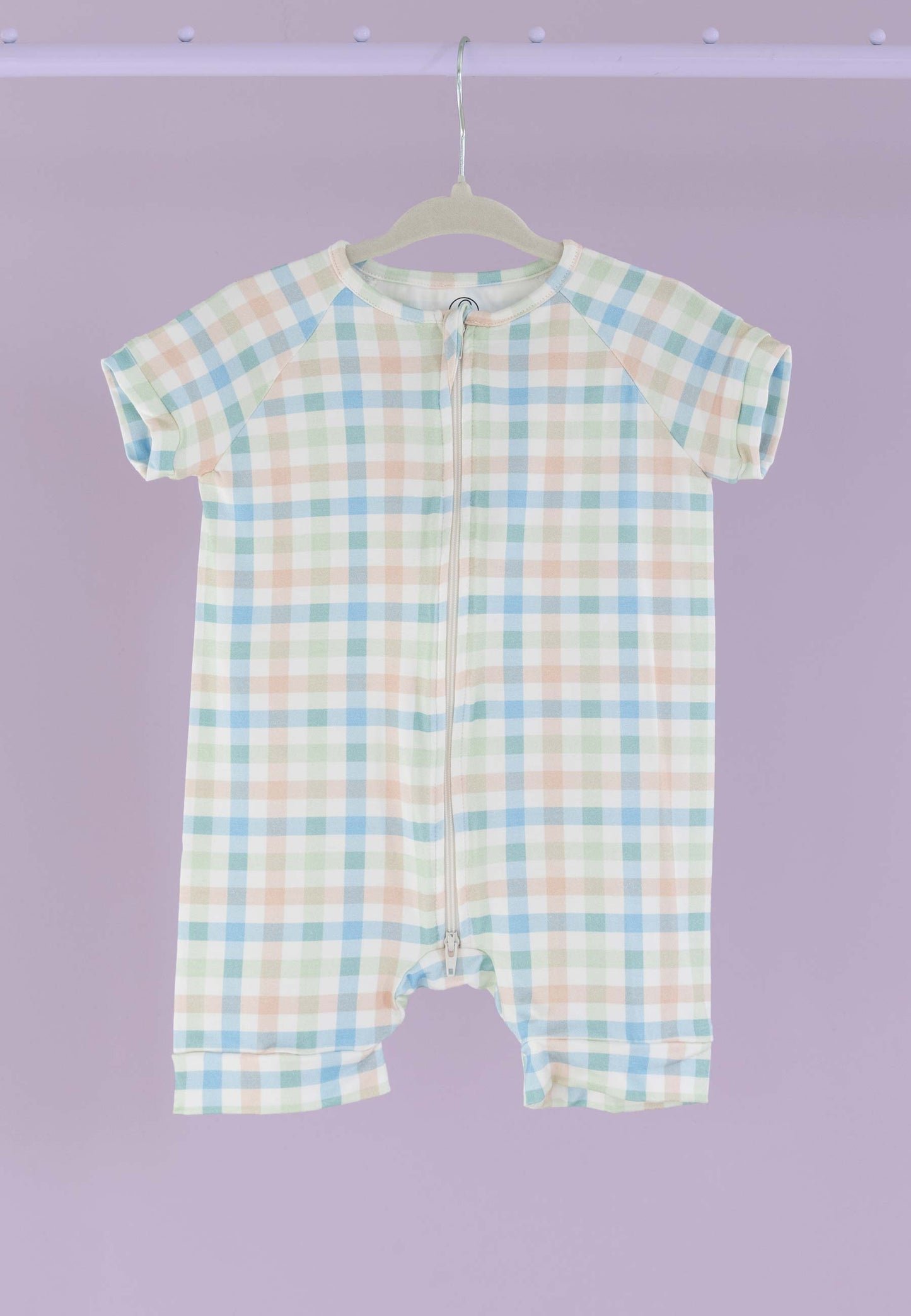 Tutina con zip in bambù - Sunny picnic - Palloncino blu