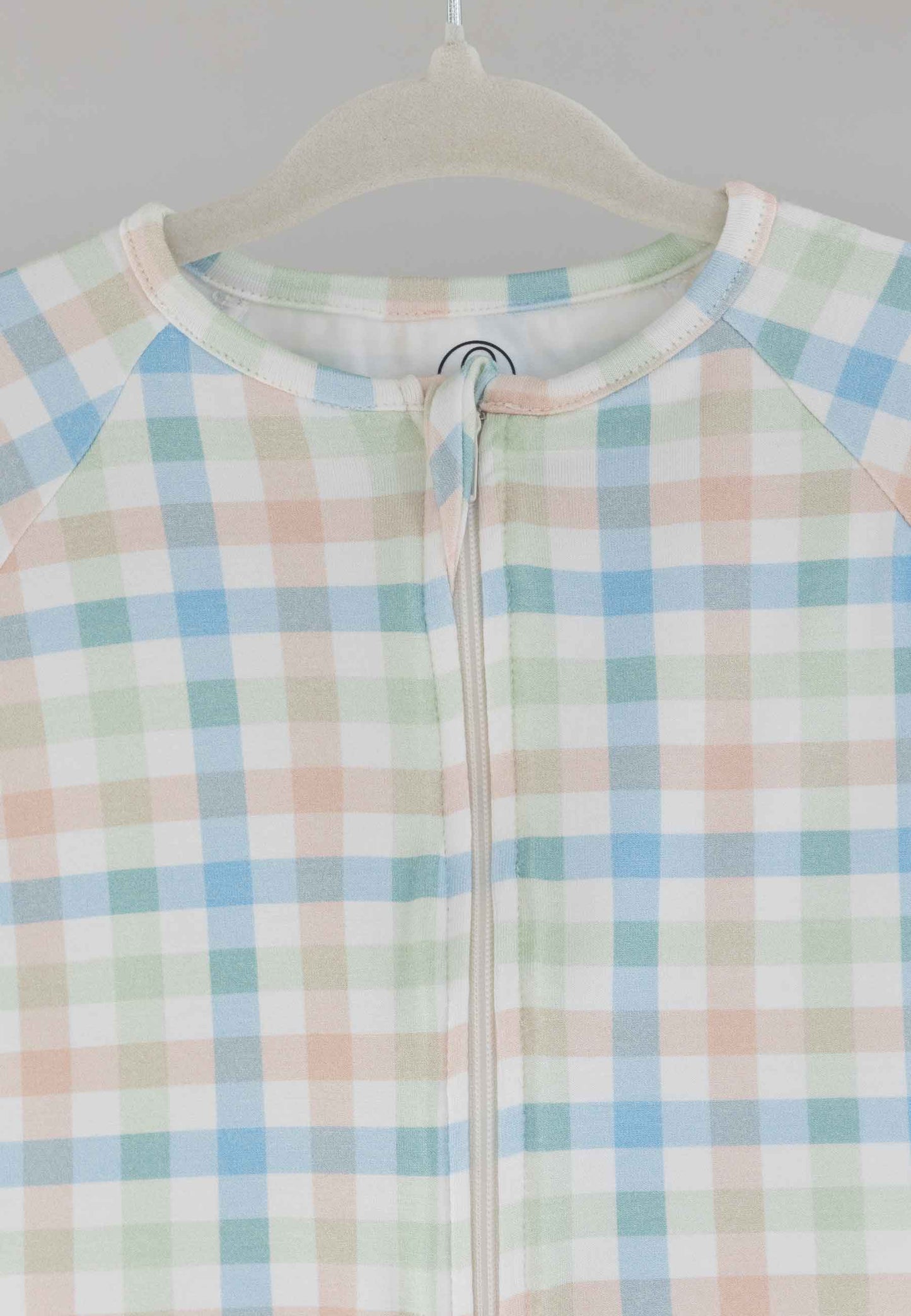 Tutina con zip in bambù - Sunny picnic - Palloncino blu