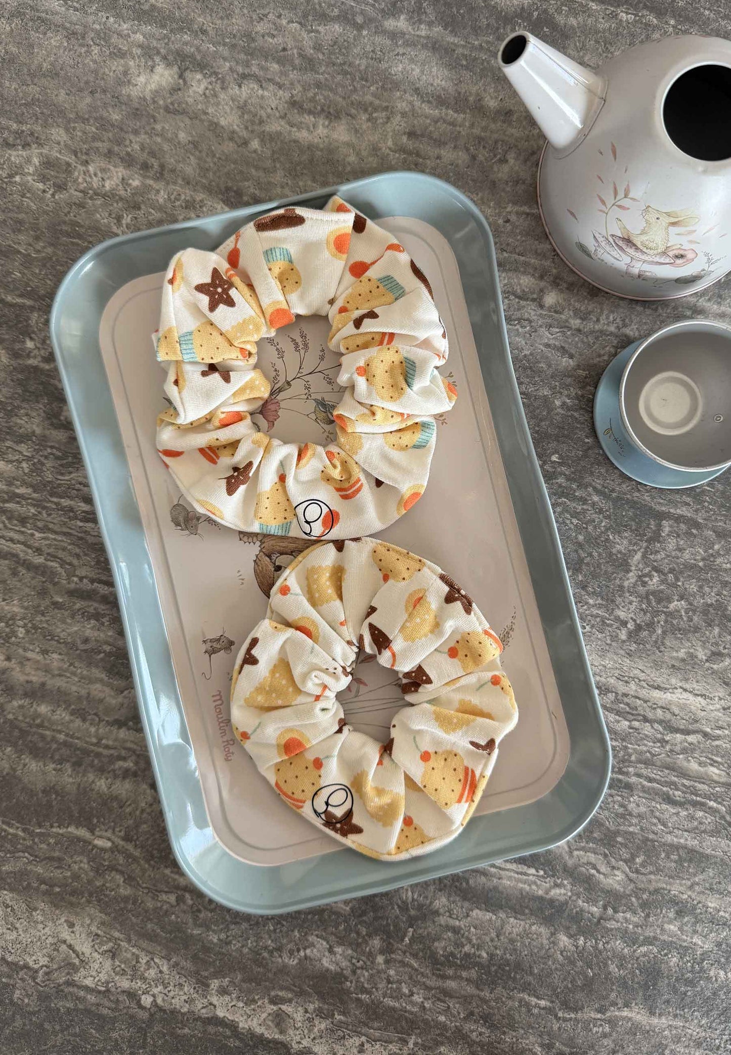 Chouchou (scrunchie) in bambù - Facciamo merenda - Palloncino blu