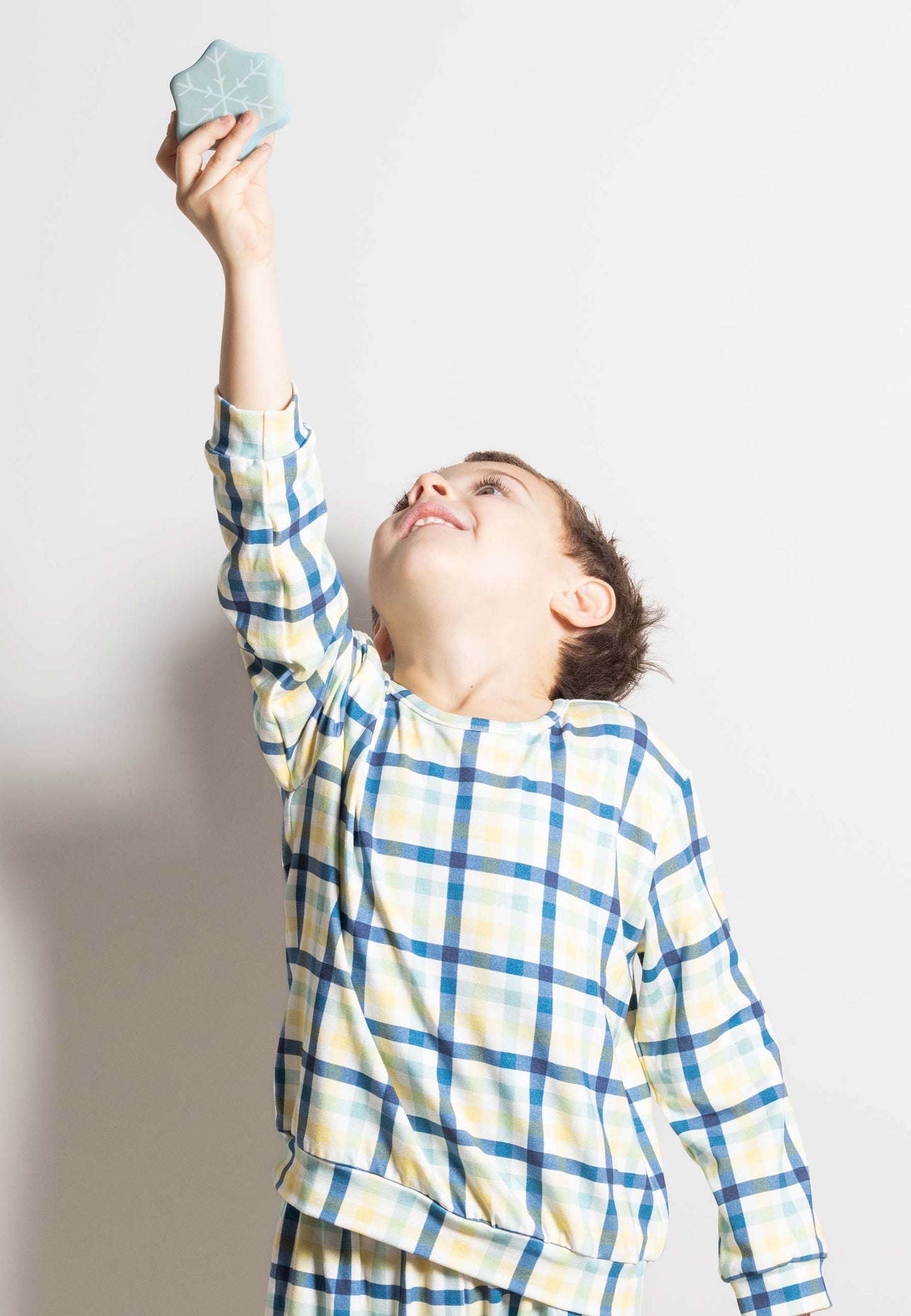 Pigiama due pezzi in bambù - Cielo d'inverno - Palloncino blu