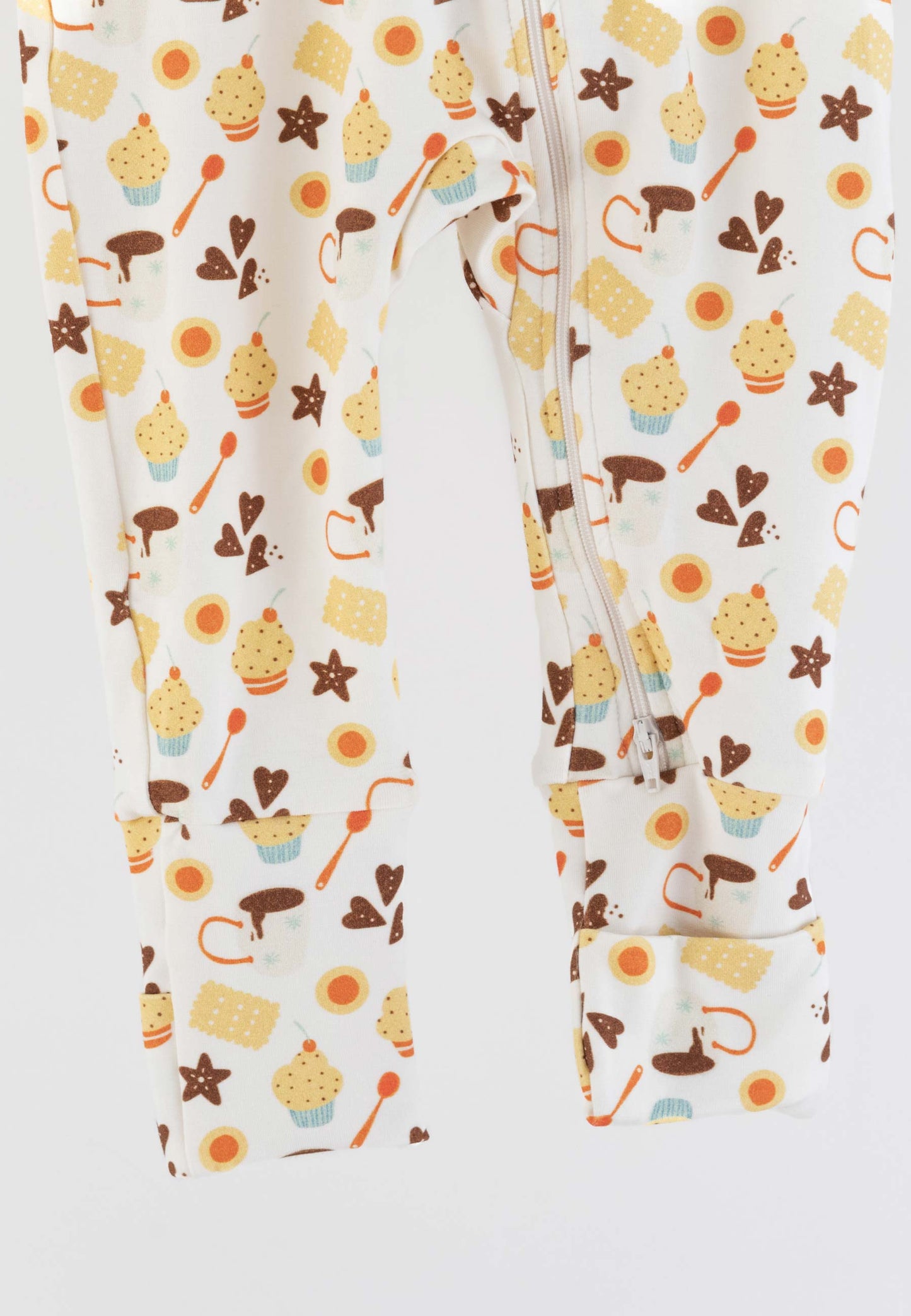 Tutina con zip in bambù - Facciamo merenda - Palloncino blu