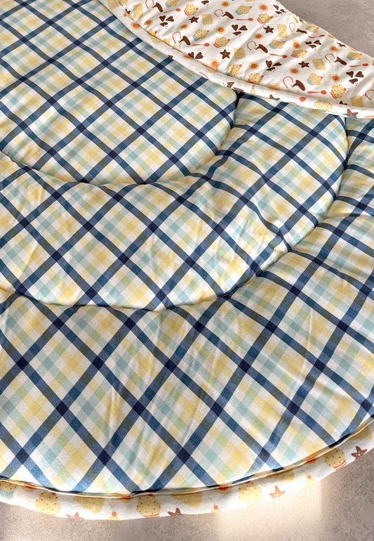 Tappeto in bambù - Nuvola - Palloncino blu