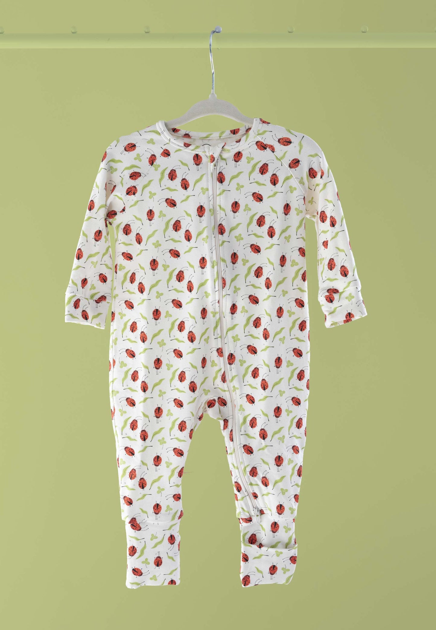 Tutina con zip in bambù - Portafortuna - Palloncino blu